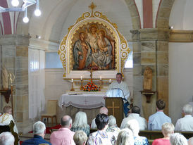 100 Jahrfeier Weingartenkapelle in Naumburg mit Bischof Dr. Michael Gerber (Foto. Karl-Franz Thiede)